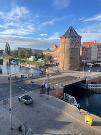 Udsigt fra lejligheden