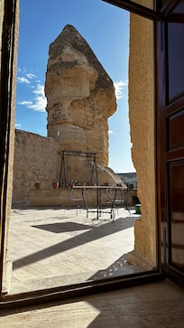 View from inside room