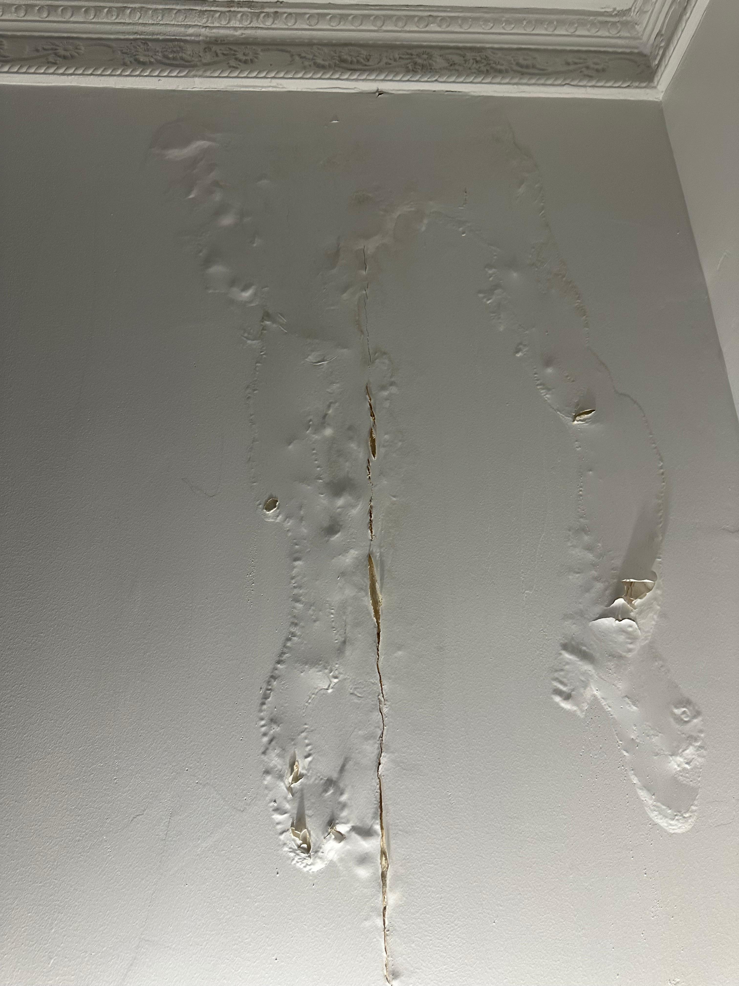 Water Damage to Wall