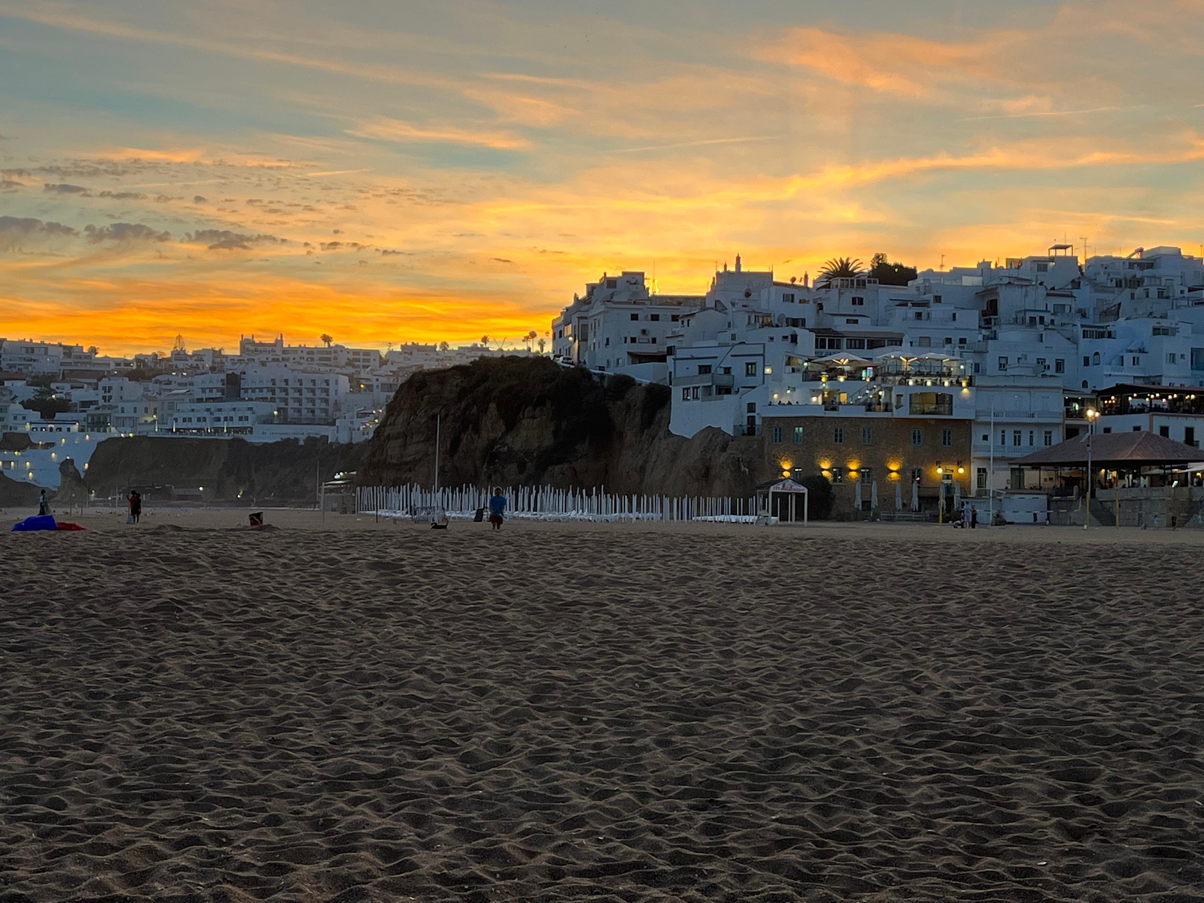 Sunset over Old Town, Albufeira