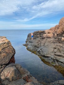 Härligt bad från klipporna