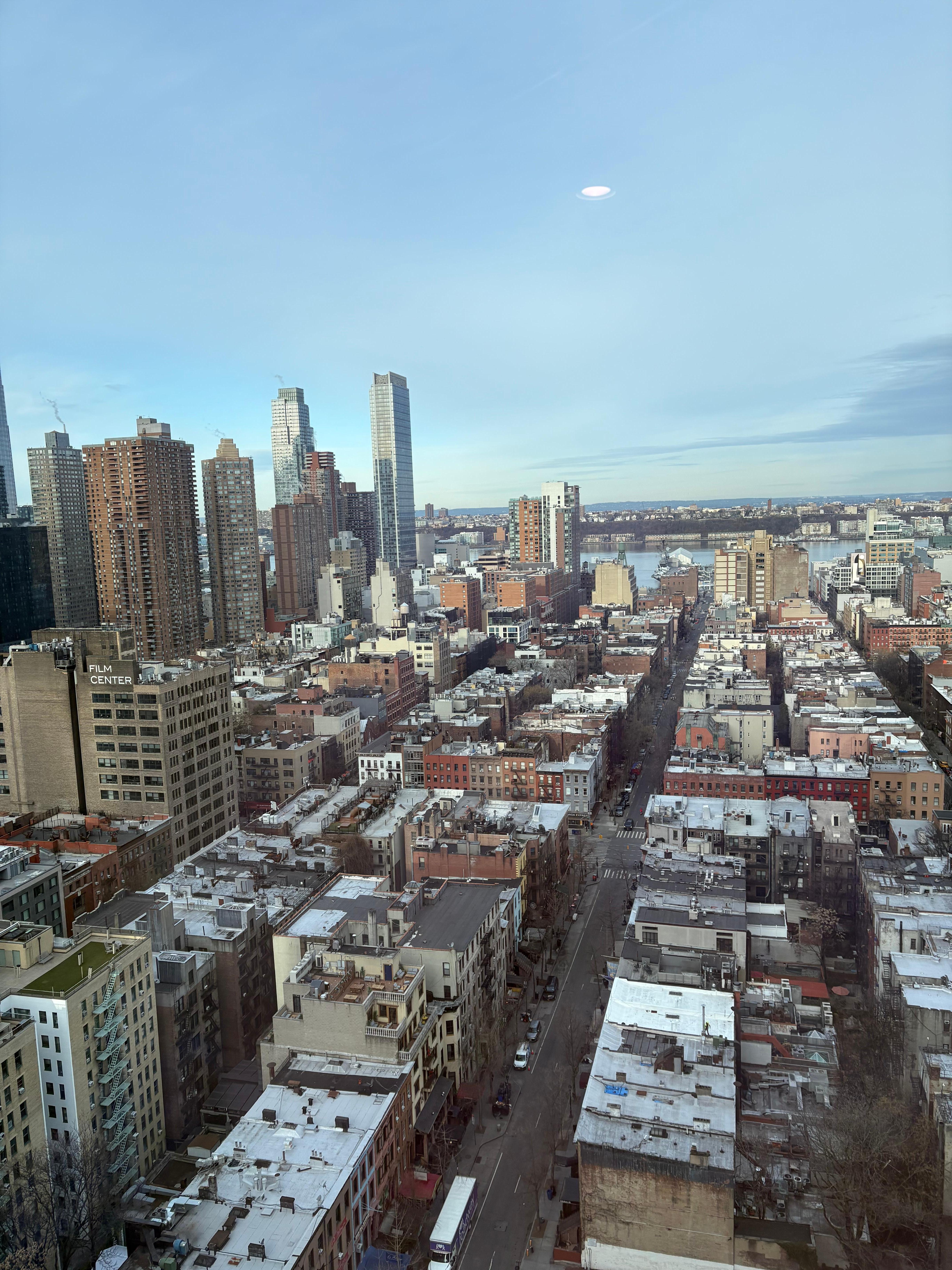 View of the city from our hotel room.