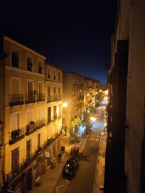 Vue nocturne de notre balcon