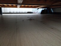 Staubflocken unter dem Bett