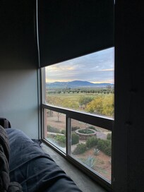 Sunrise view from bed.