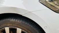 Car dented and scratches on car paint