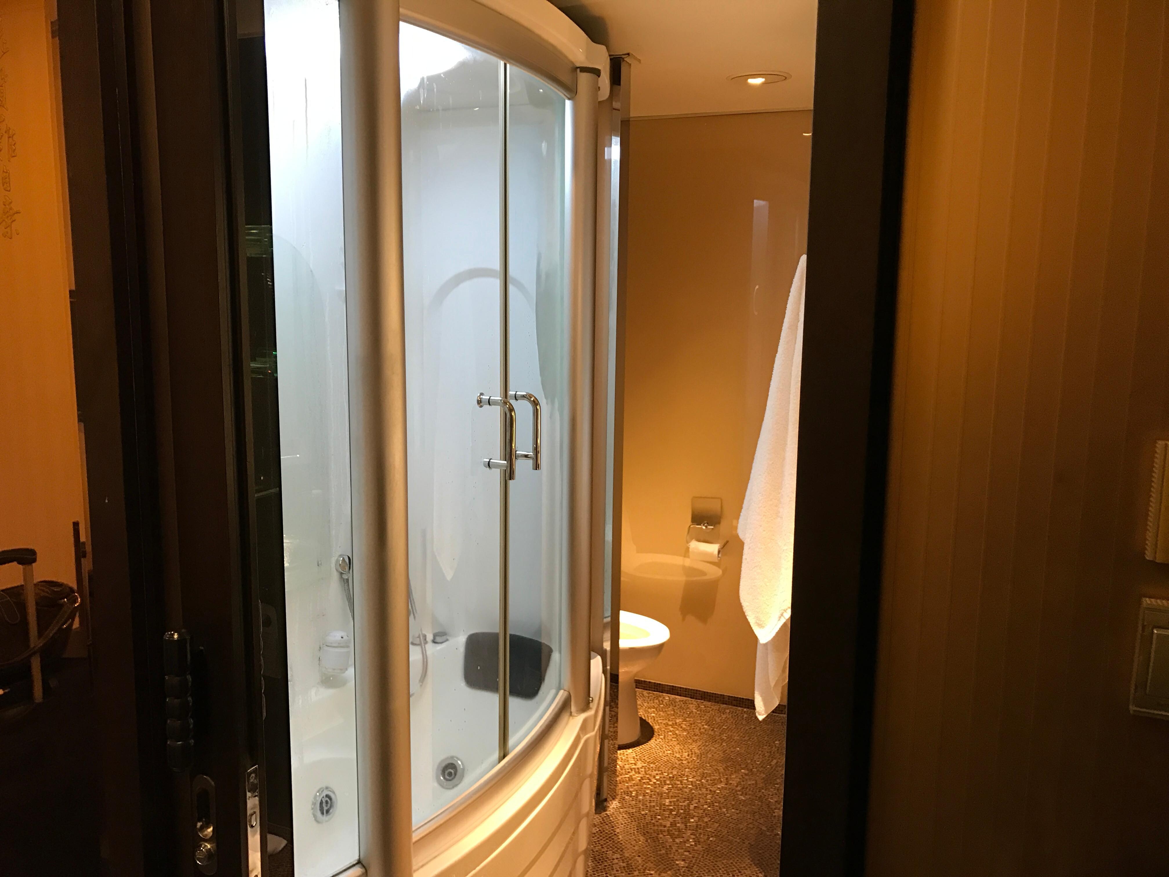 Bathroom seam shower