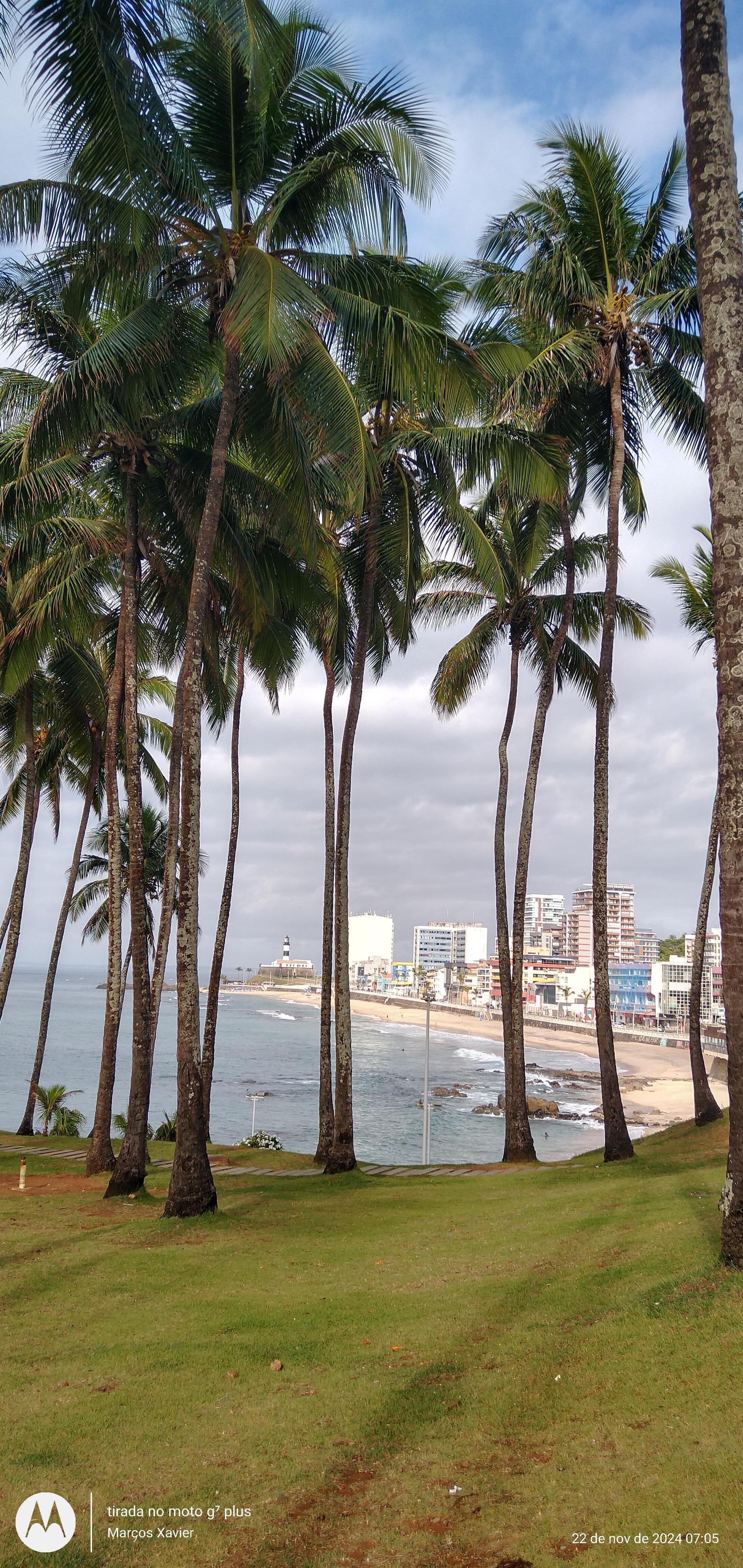 Praia do Farol, vista do Morro do Cristo.