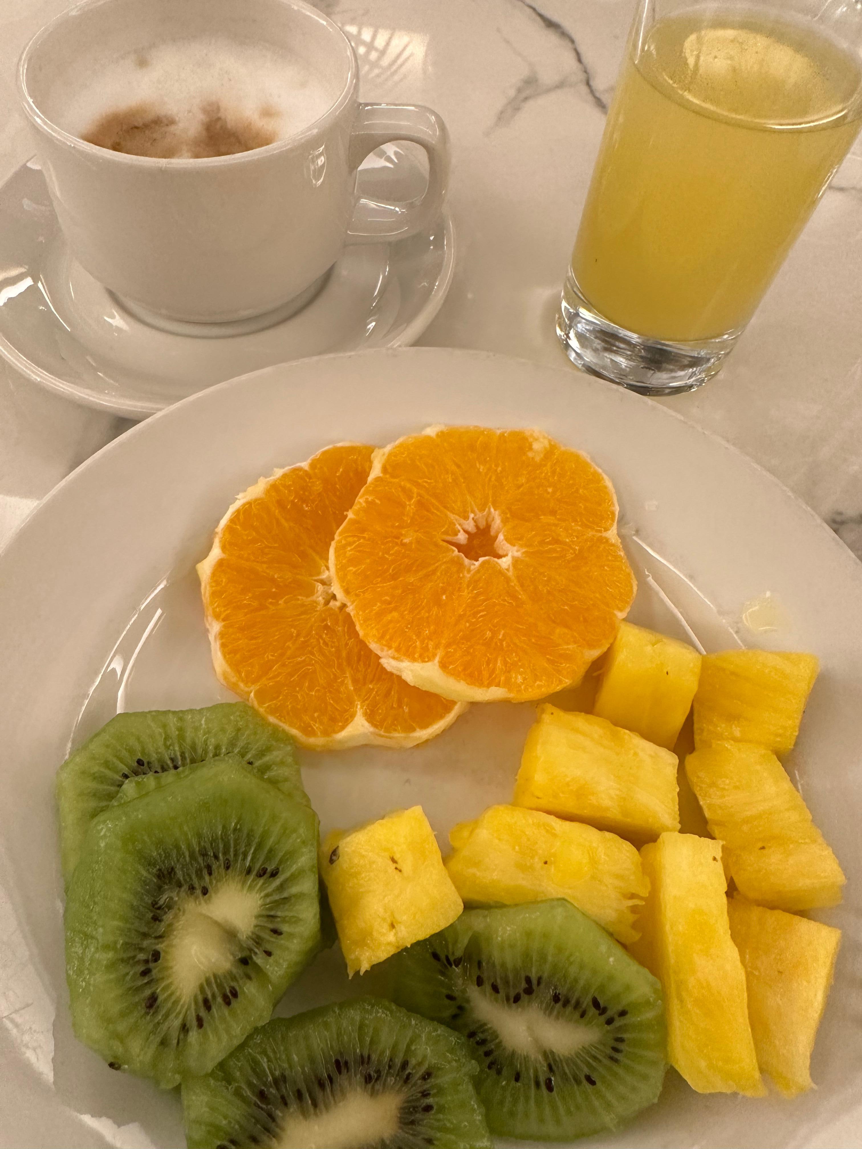 Delicious breakfast buffet and great coffee
