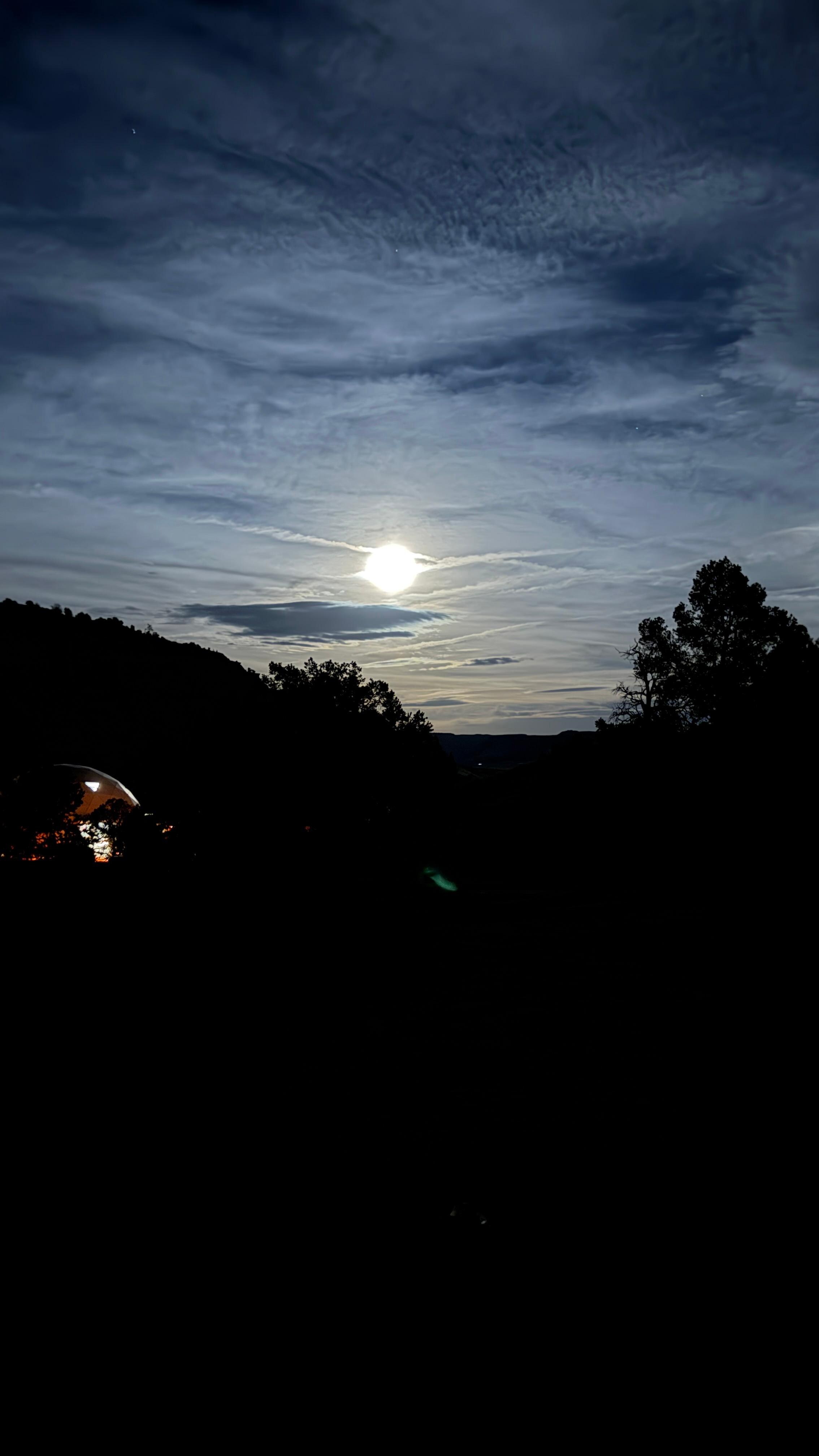 Full moon while we’re there