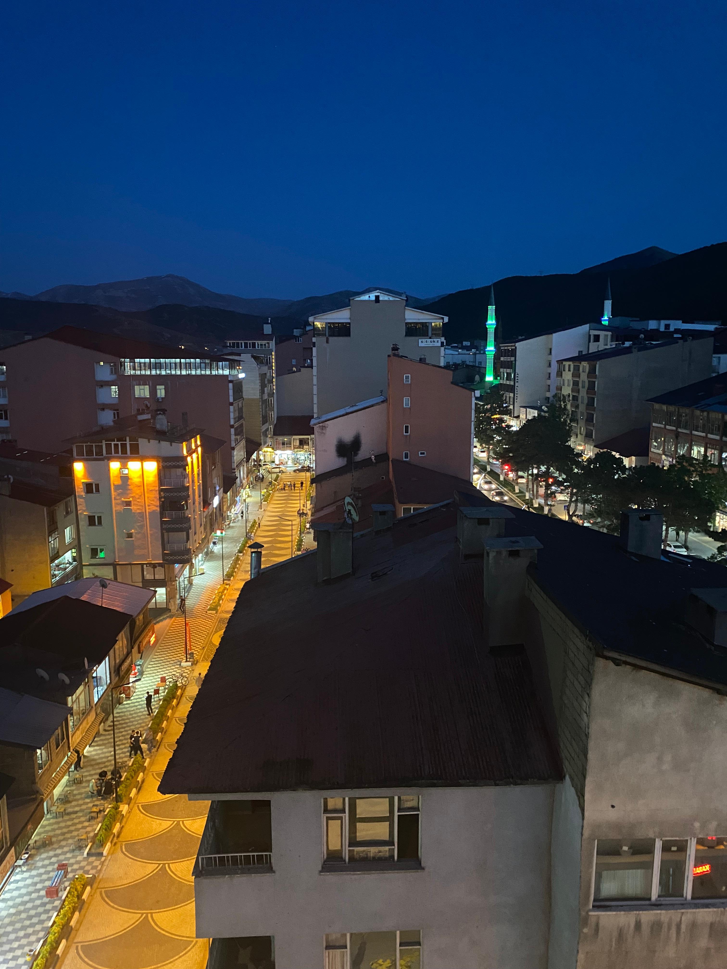 June, Evening view  from my 6th floor window 