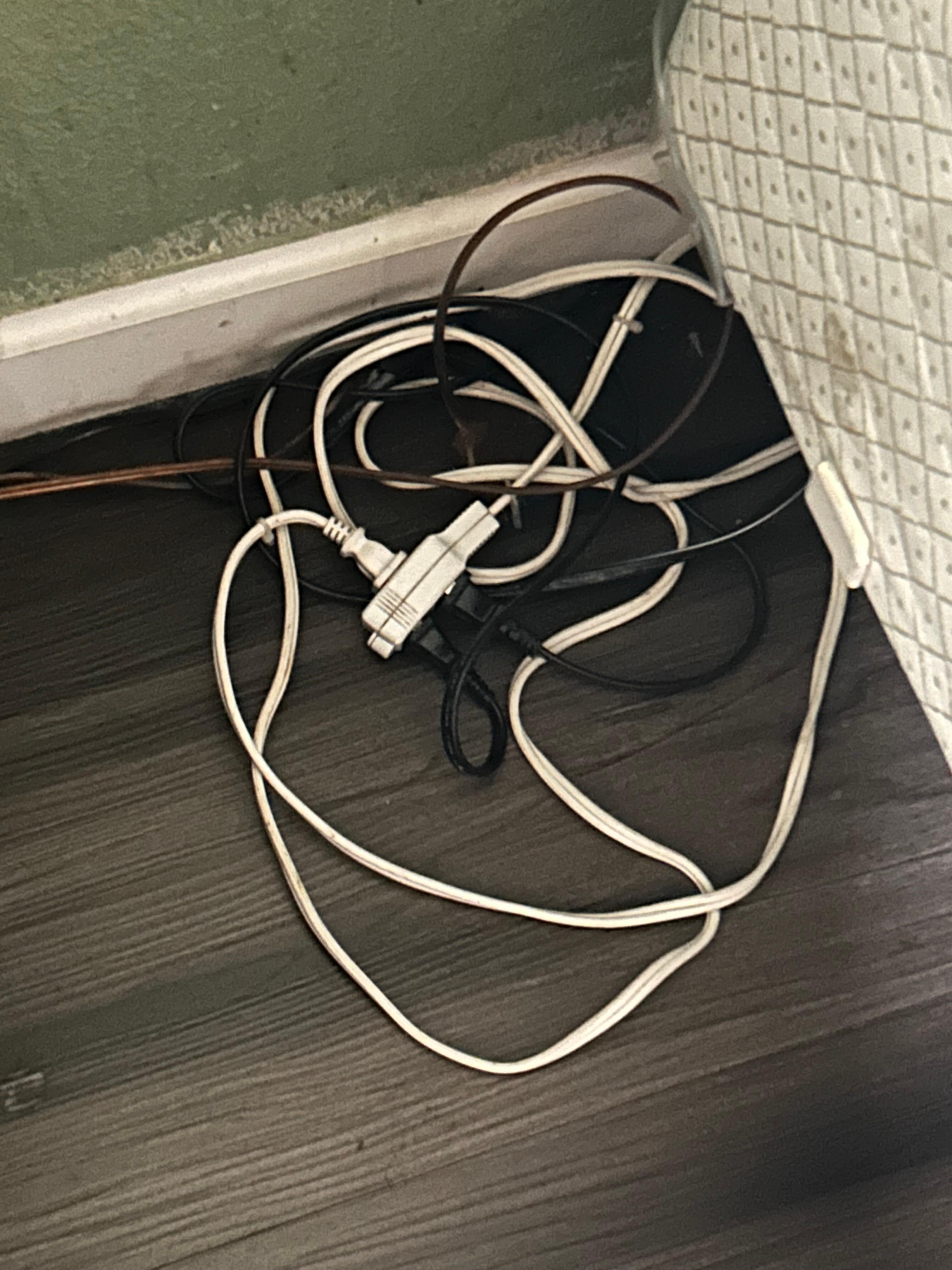 Overloaded extension cord