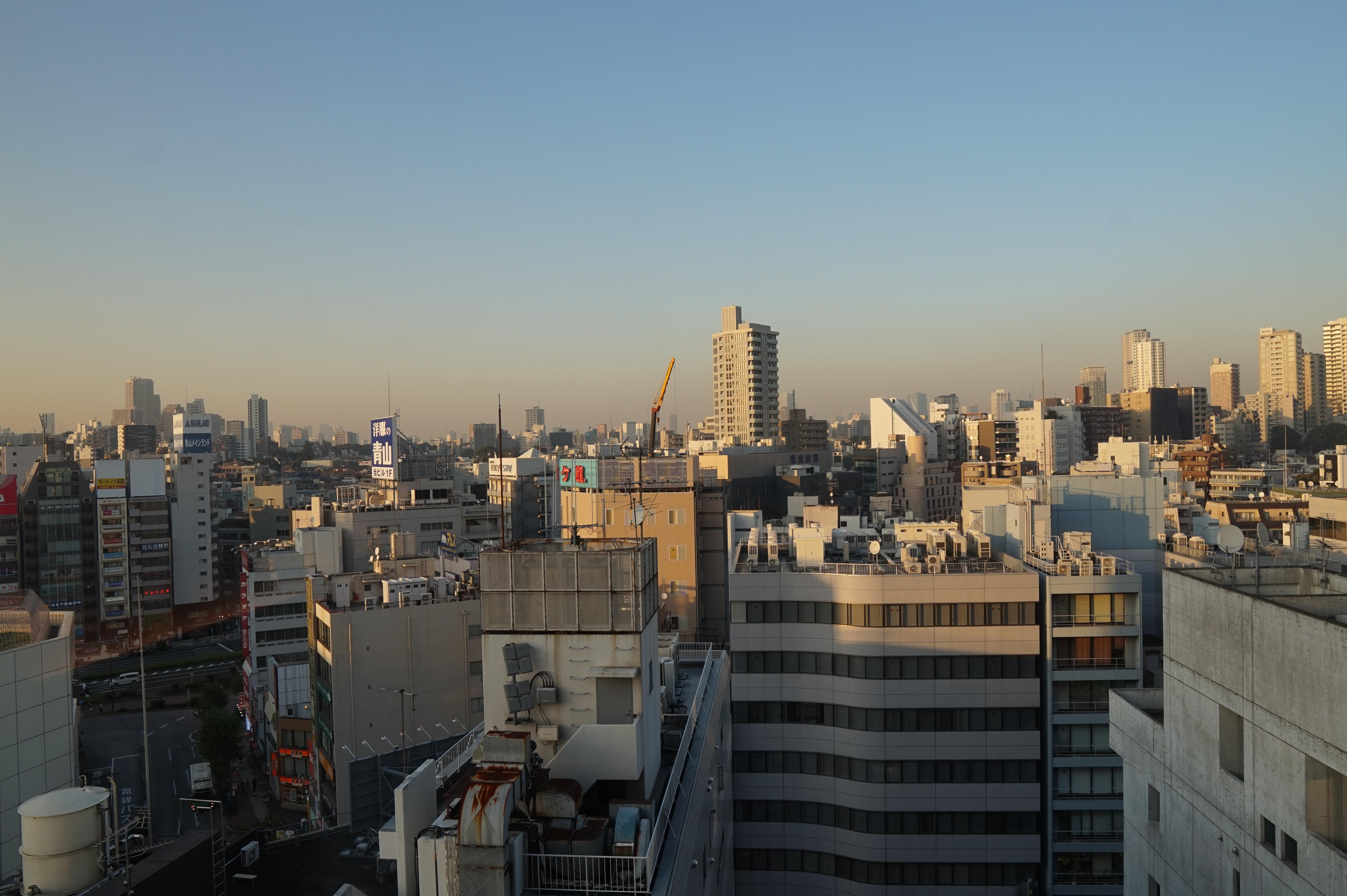 View from the window in our room (13th floor)