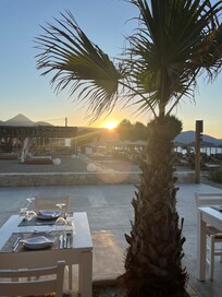 Sunset from the beach restaurant