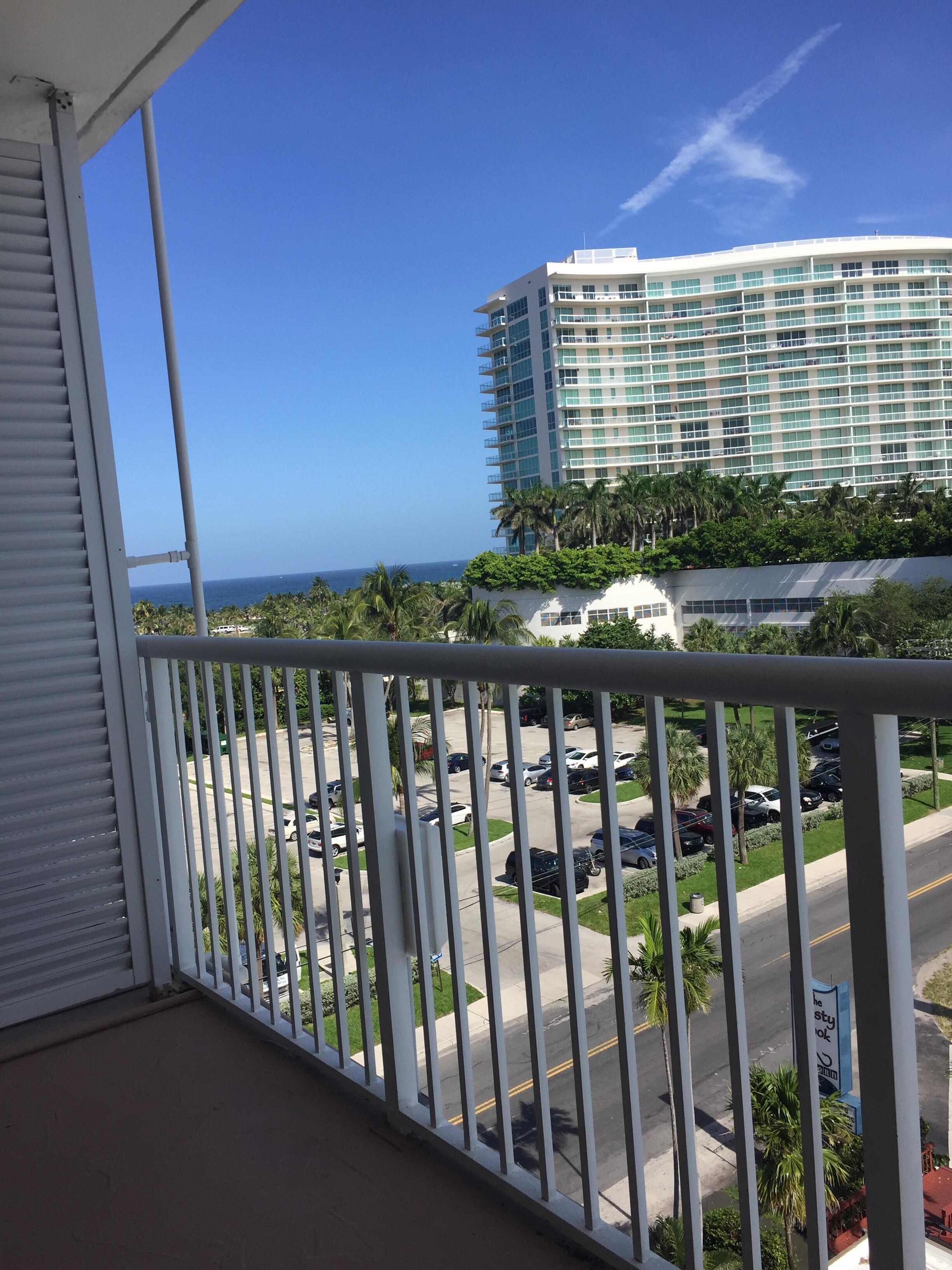 7th floor view of the ocean