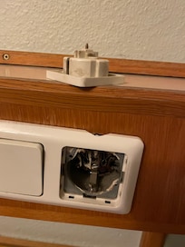 Electrical outlet fell right out