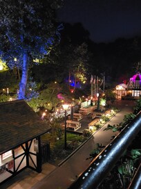 Shanklin Chine at night, just a five minute walk from the hotel.
