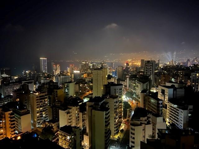 Vue de nuit à partir de l'hotel