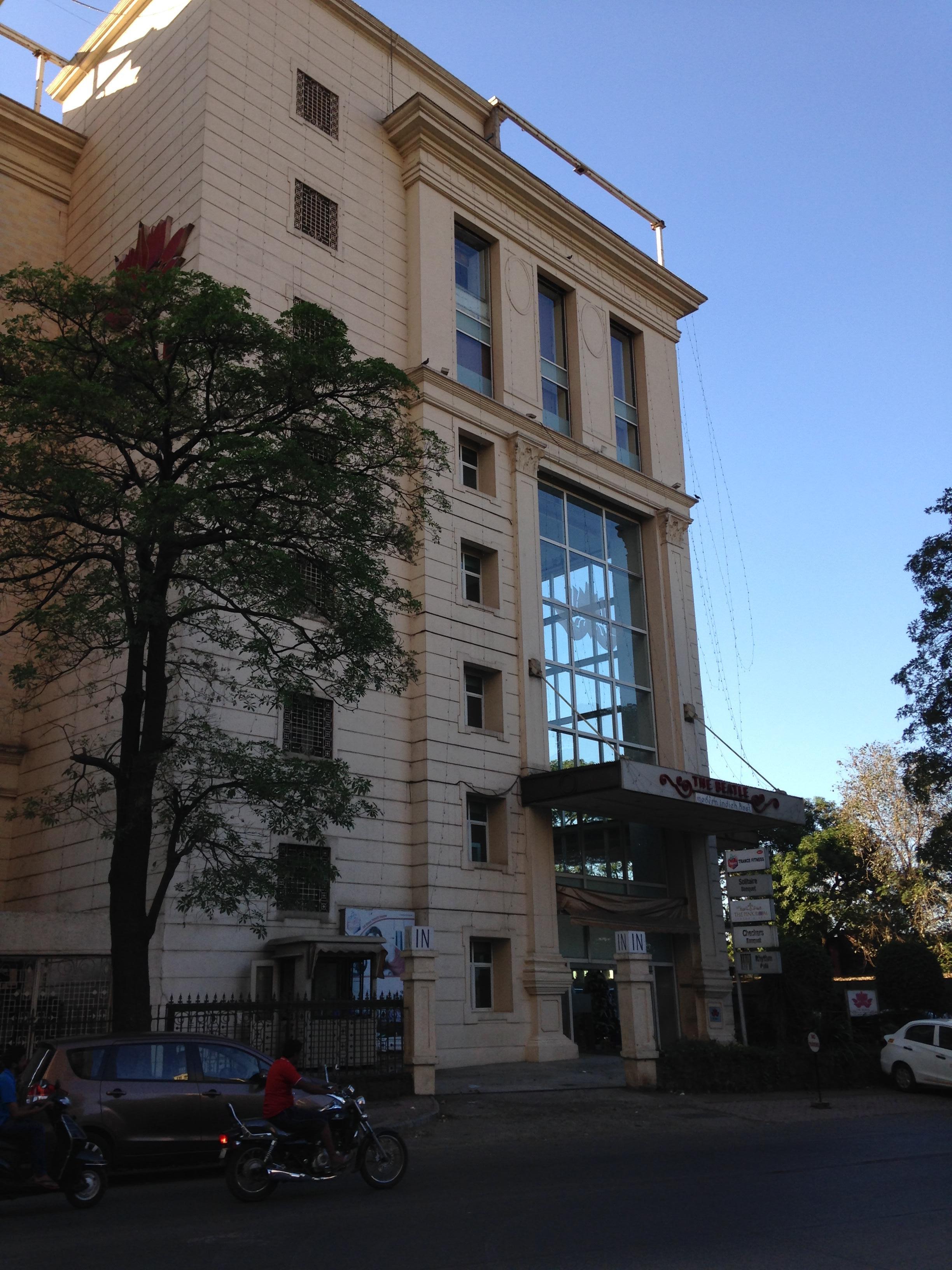 View of the front of the hotel.