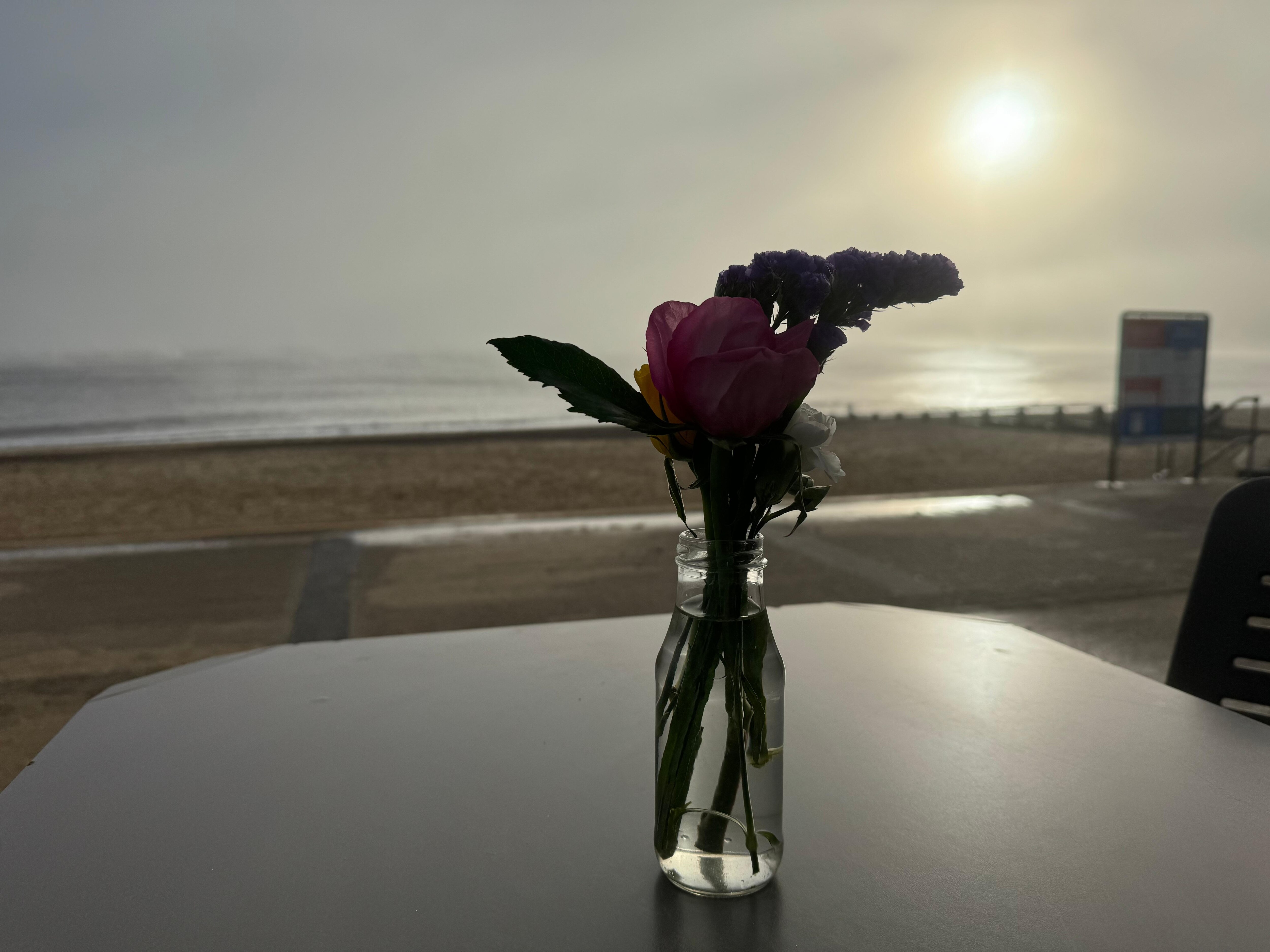 Breakfast on the beach. 