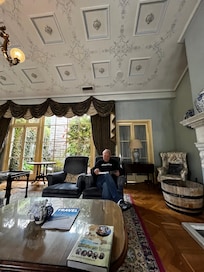 Gorgeous lounge/library area