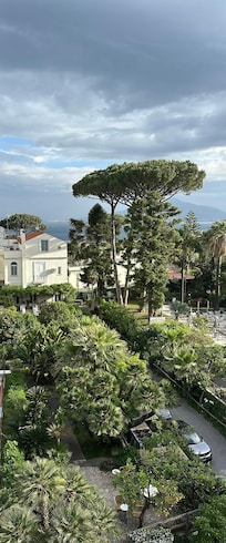 Veduta dalla nostra stanza, viale d’ingresso.😍