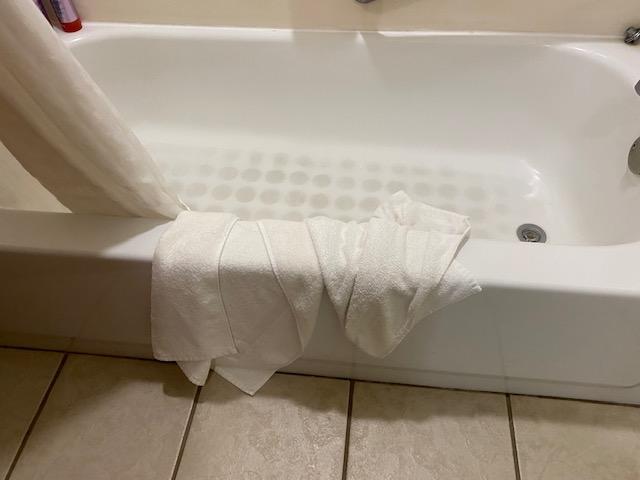 Towels not replaced on our 3rd day