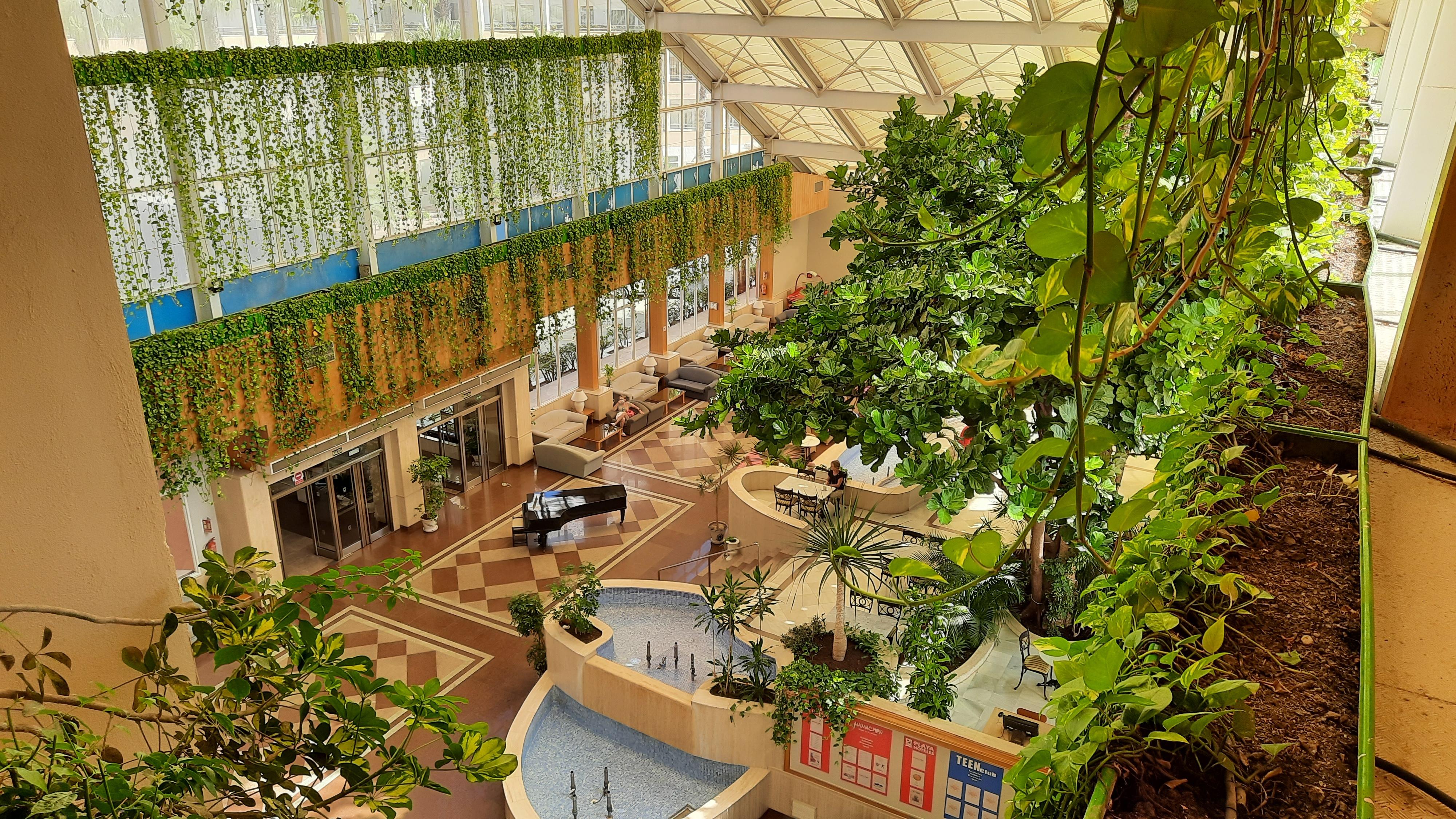 Lobby of the hotel