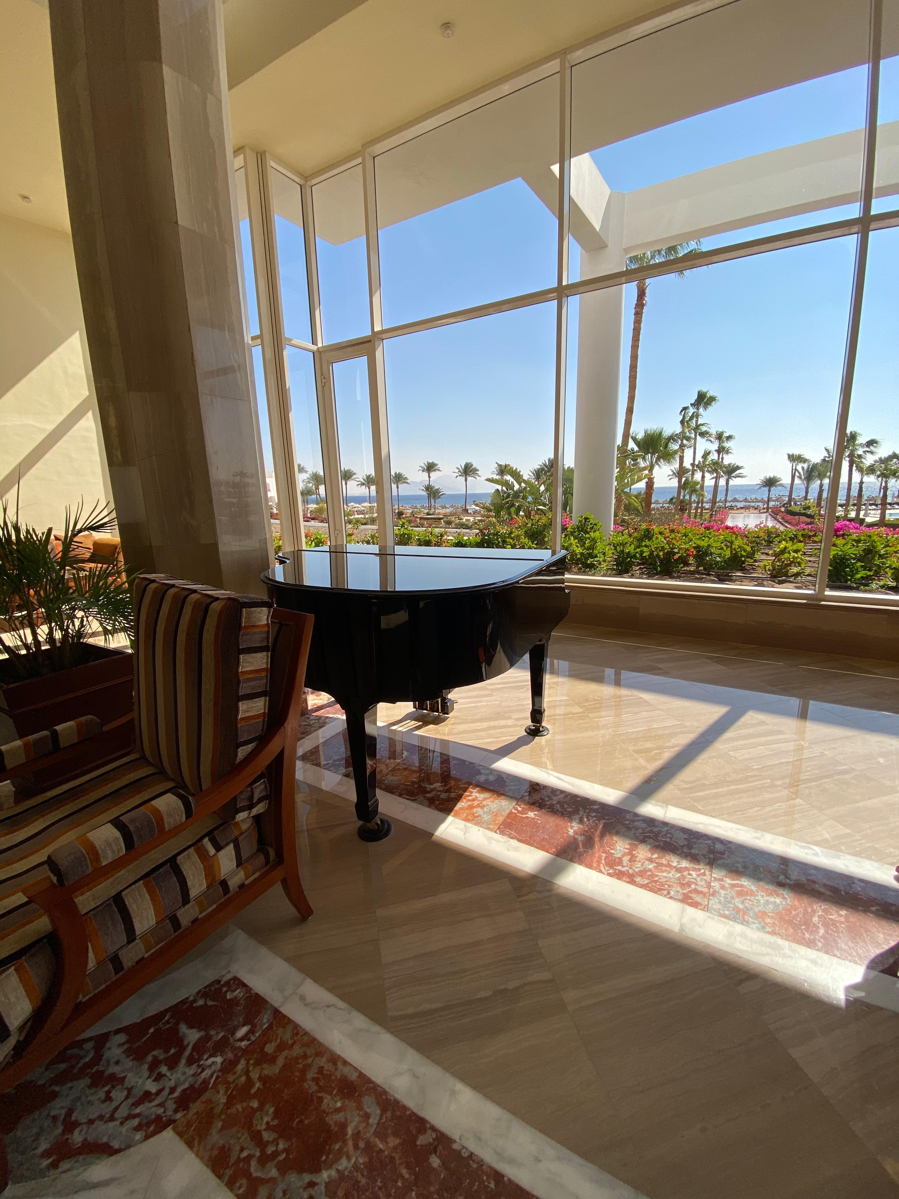 Piano in lobby