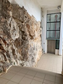 Built in a rocky mountainside
