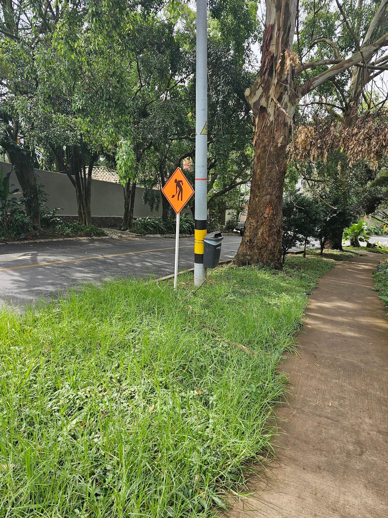 walking along the street where the hotel is located