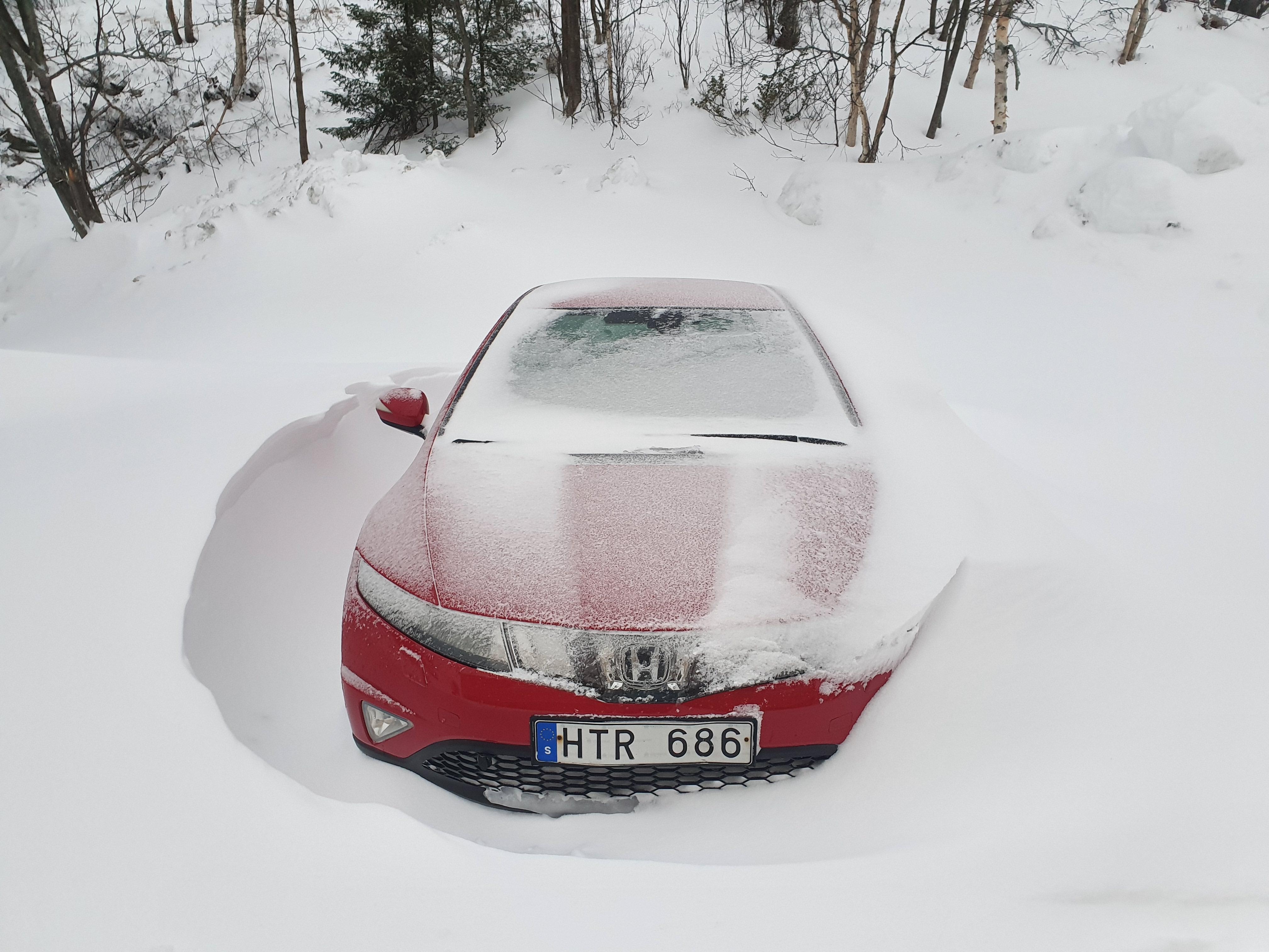 Her var det bra med snø 😃