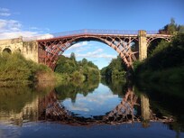 Ironbridge - taken from the kayak on a beautiful evening paddle from a mooring point near the accommodation