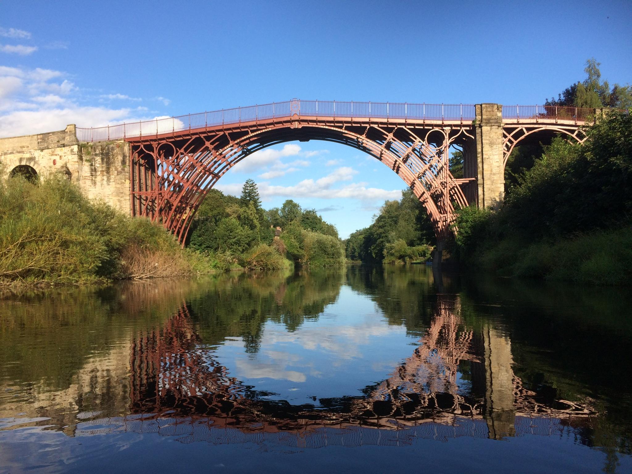 Ironbridge - taken from the kayak on a beautiful evening paddle from a mooring point near the accommodation 