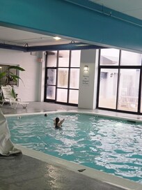 Swimming pool. It was fine but for some reason my kids feet were scraped up from the bottom of the pool.