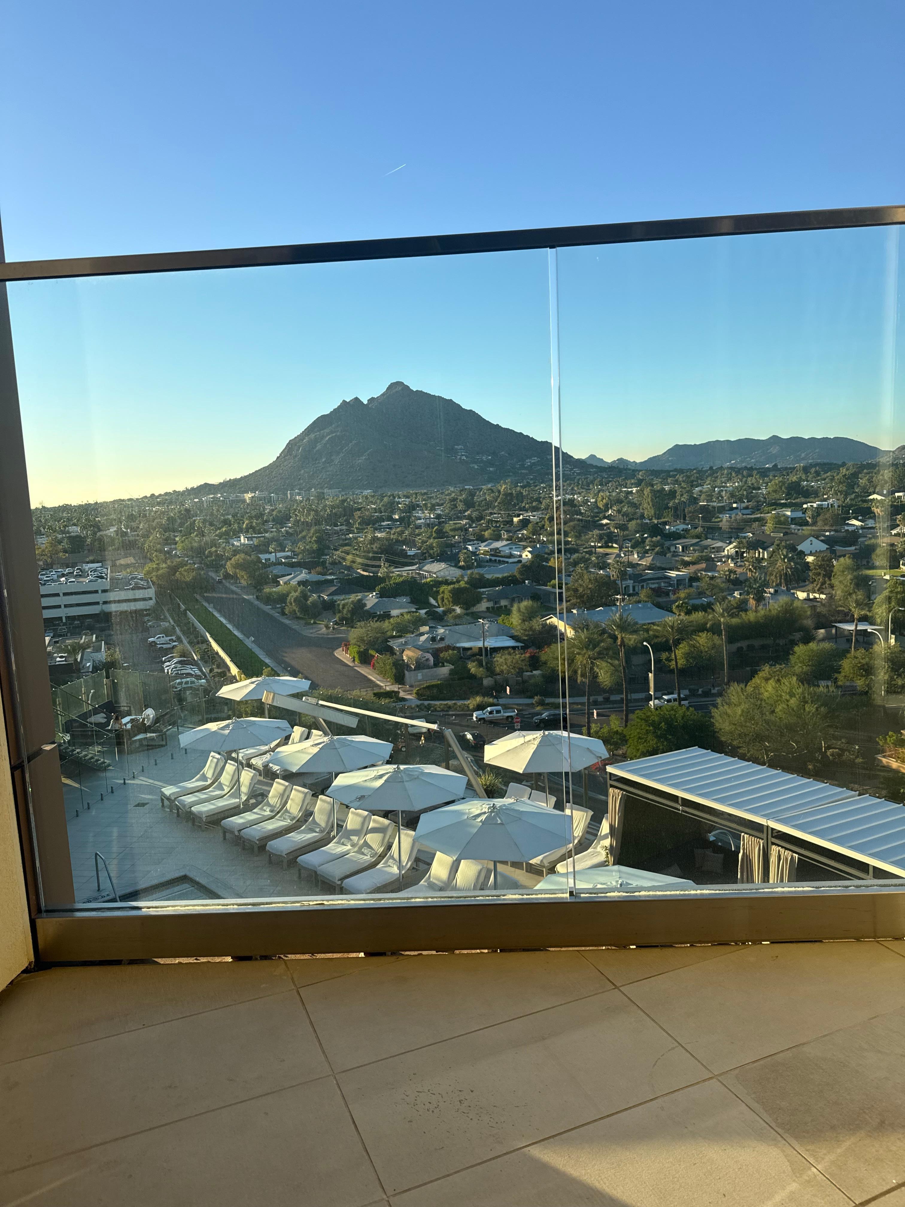 View from or room & balcony.