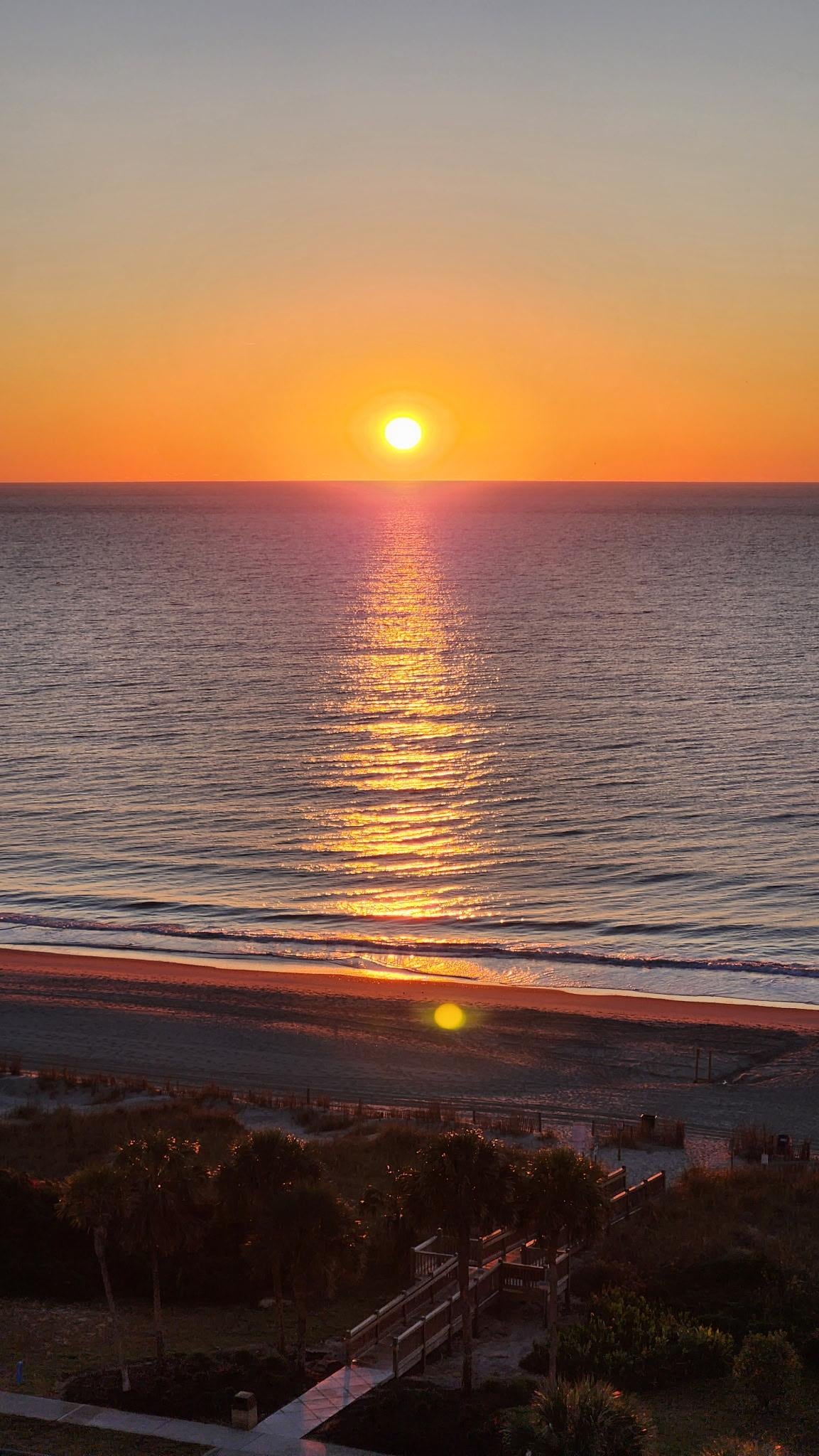 Sunrise from the balcony.