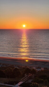Sunrise from the balcony.