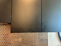 Dirty kitchen cupboards