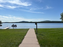 View out the entrance.