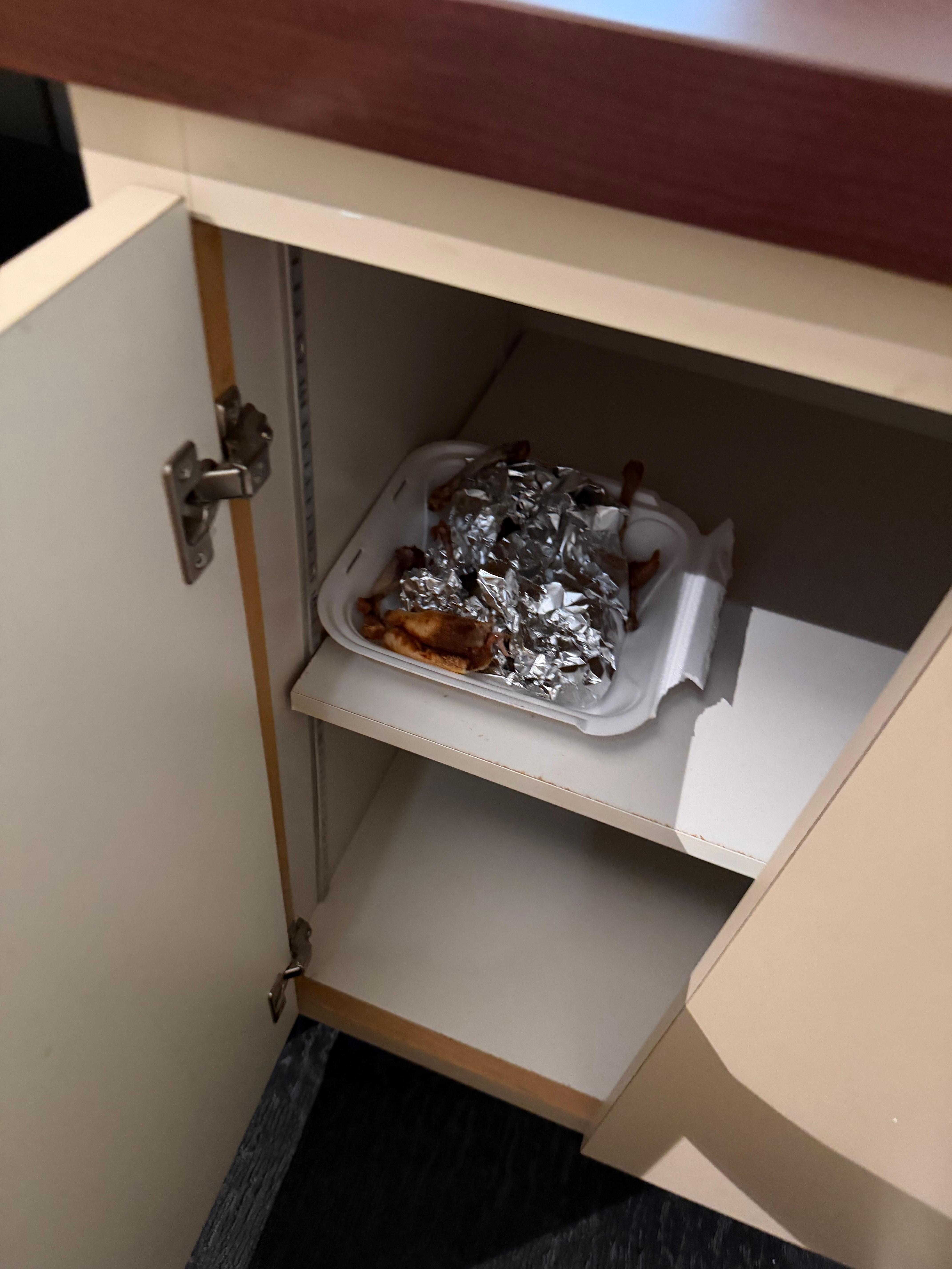 Food that was left for who knows how long. 