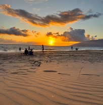 Short walk across the street to the beach for a stunning sunset!