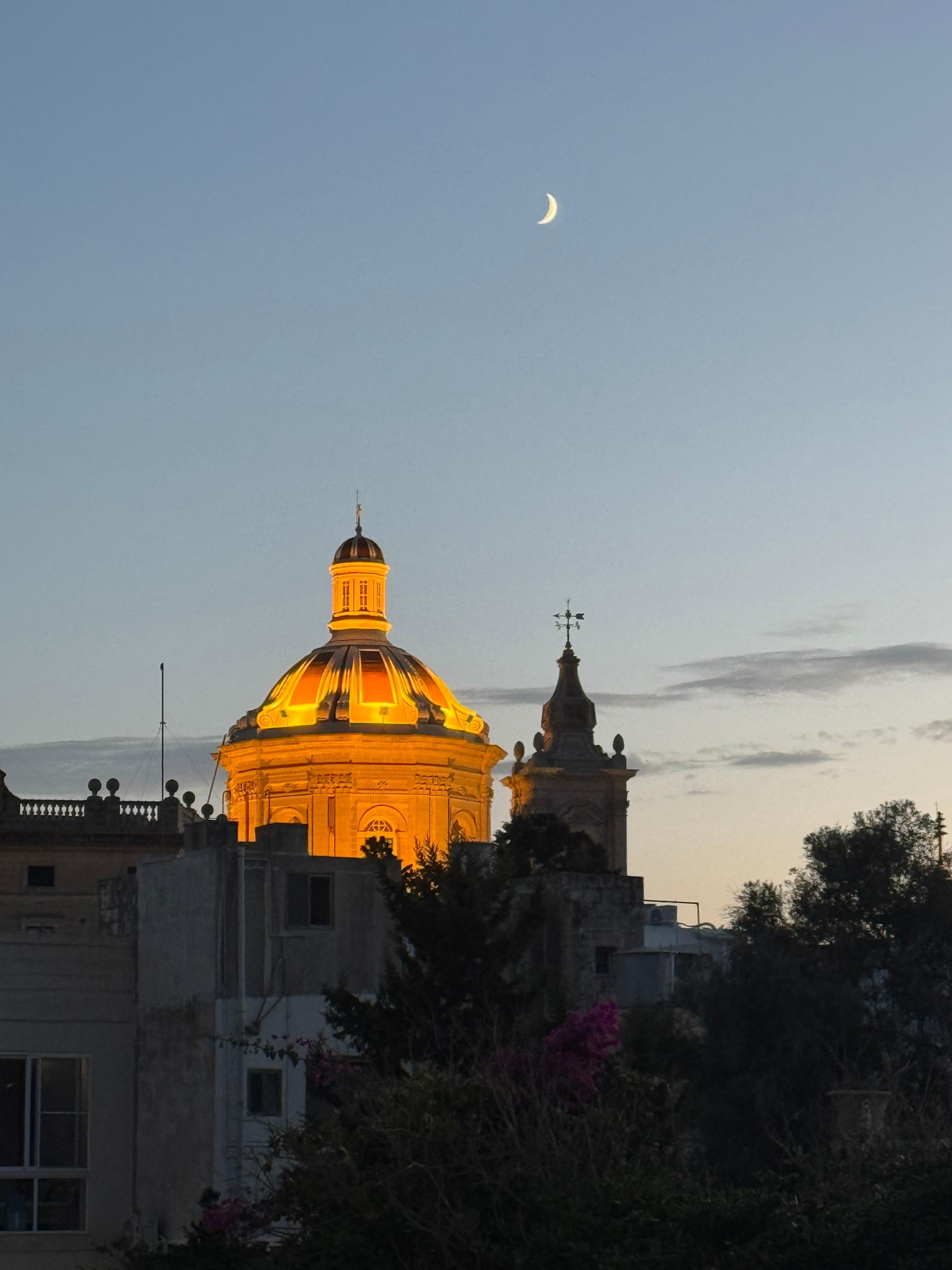 From our balcony at night 