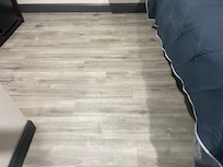 Stains on the floor when walking your feet stick to the floor