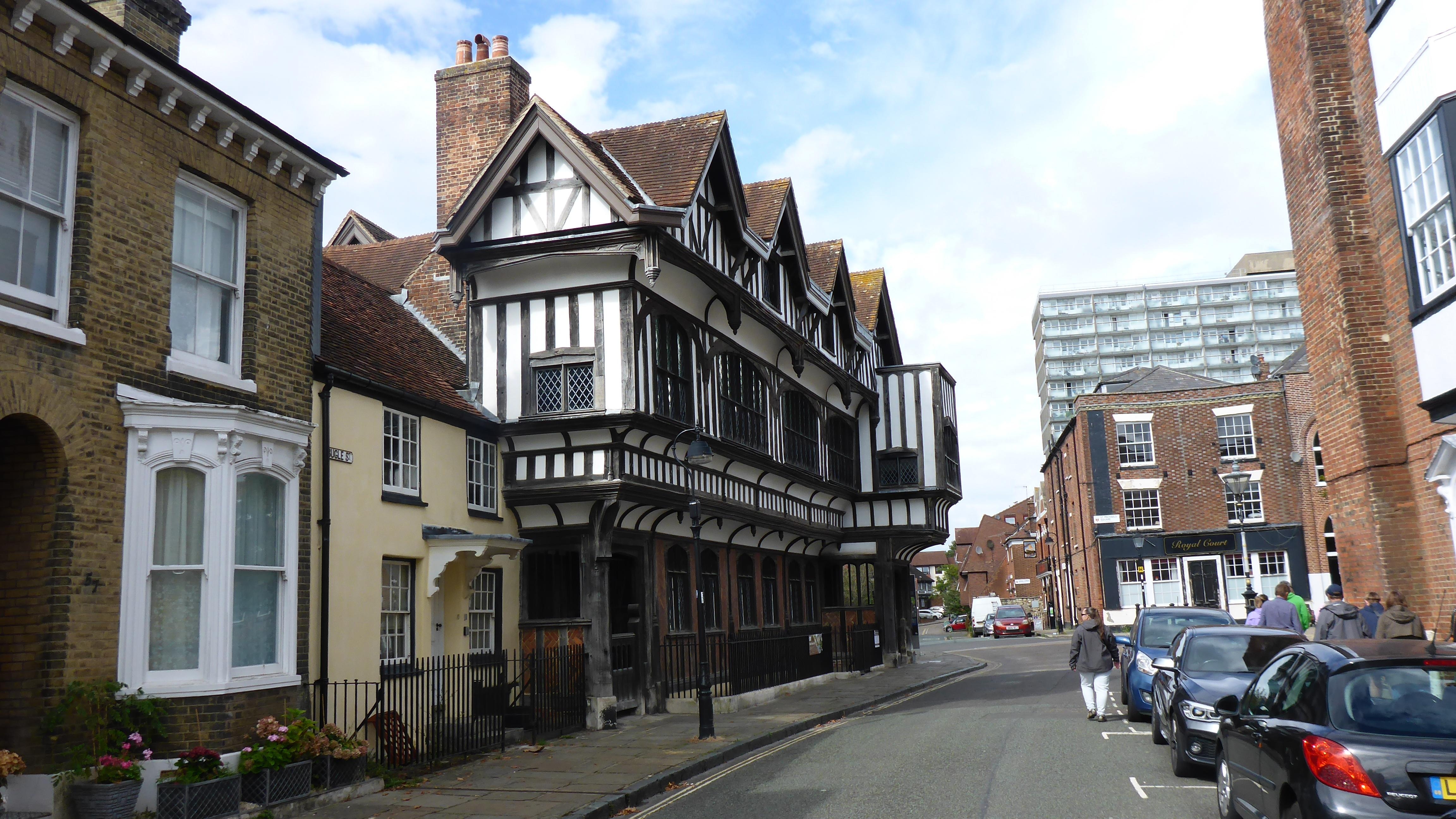 Walking to the mall area