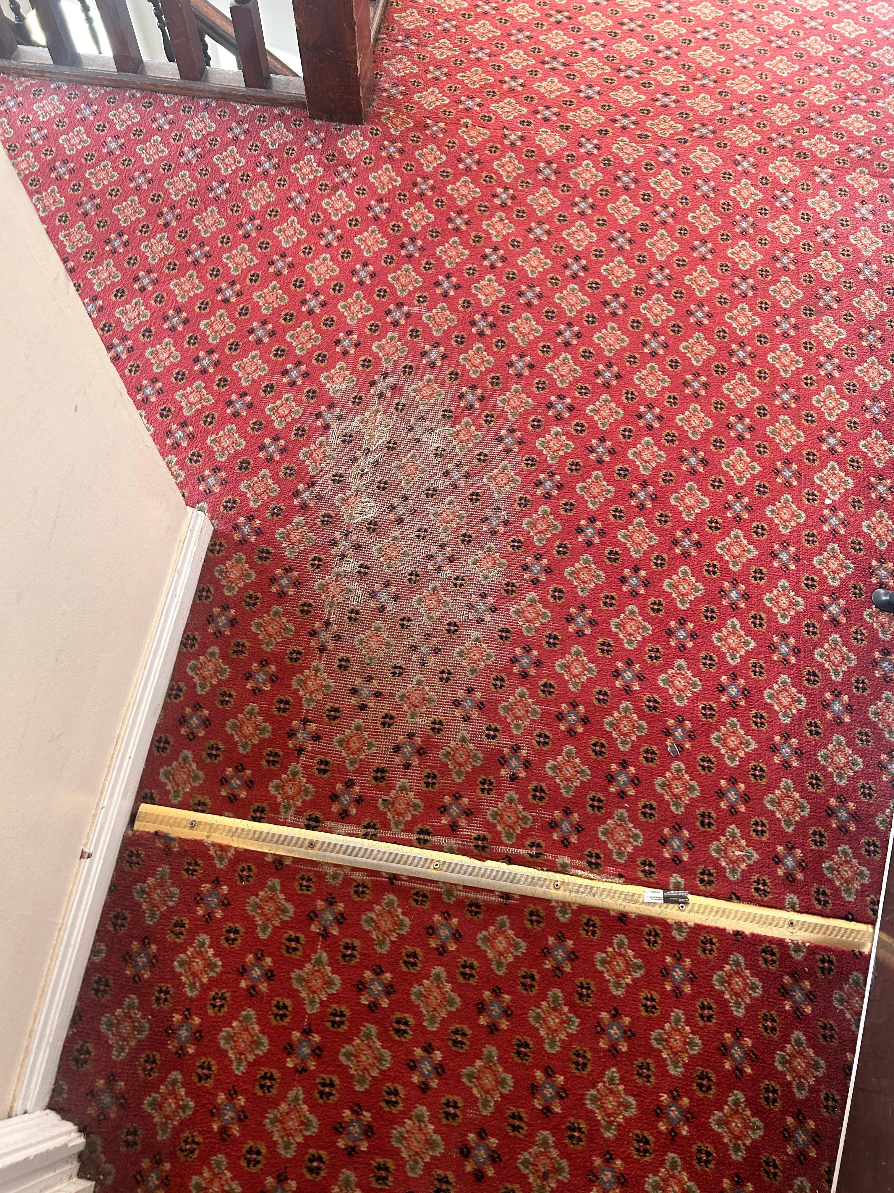 Threadbare carpets 