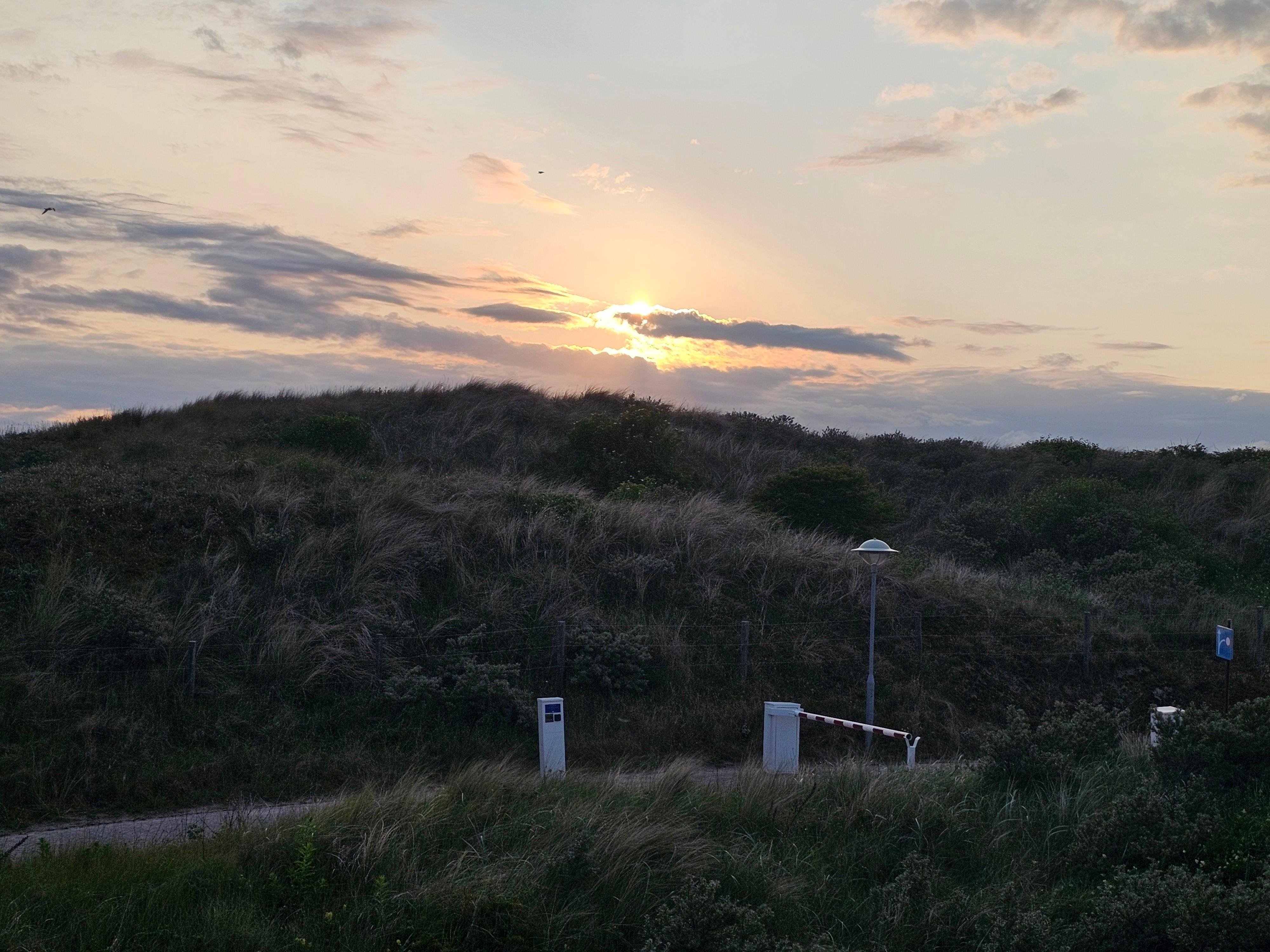 Sonnenuntergang von der Terrasse 