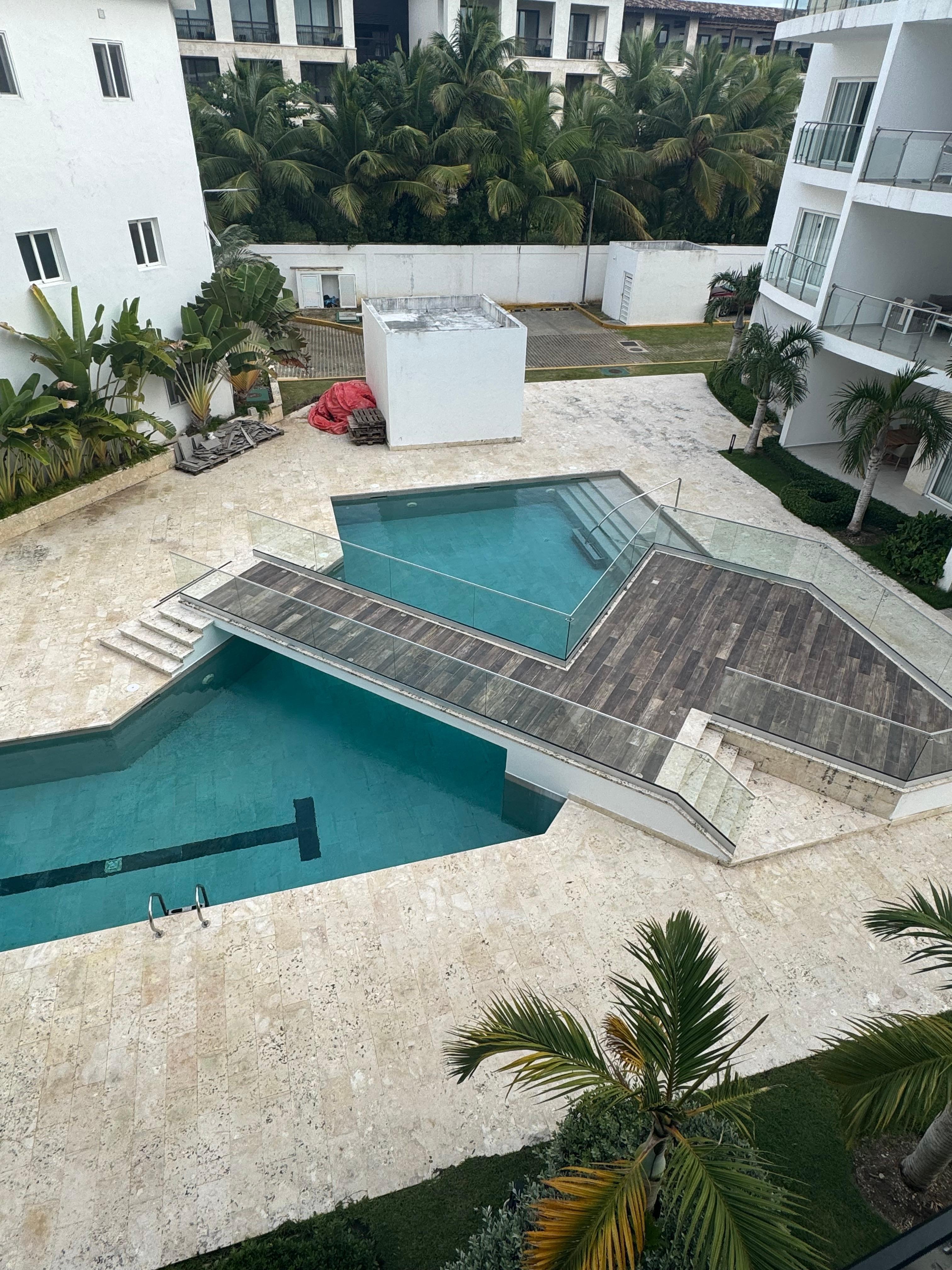 Pool area under condo
