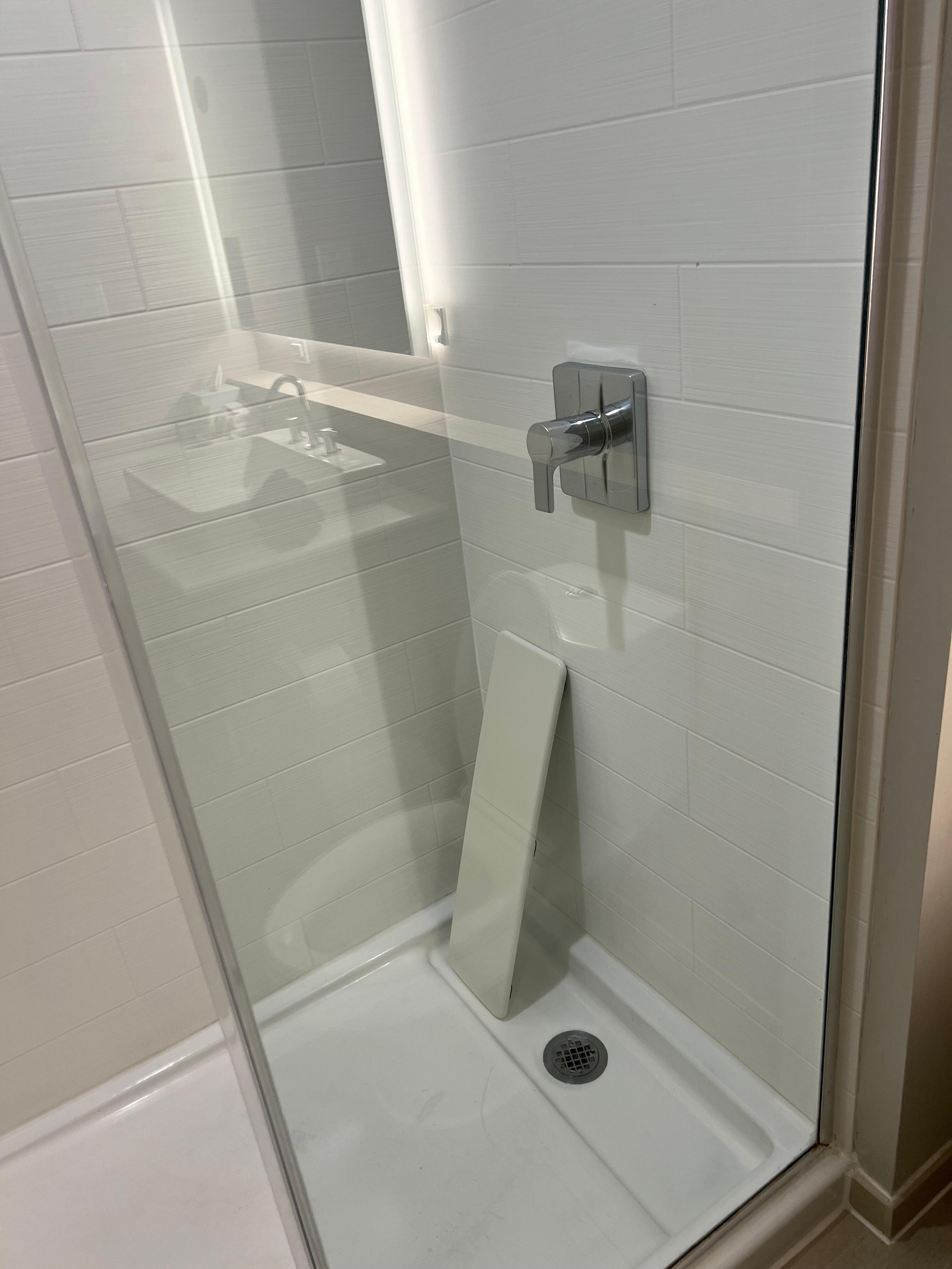 Bathroom panel was broken