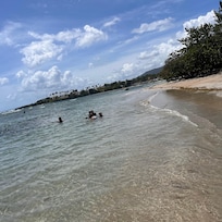 5 minute walk to beach next to ocean world natural setting